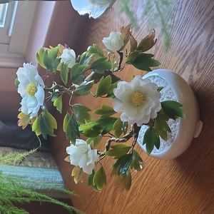 Glass flower bonsai tree
